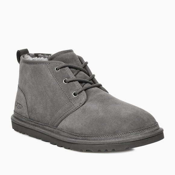 UGG Other - Men's UGG Neumel Classic Fur Lined Suede Chukka Boots - Charcoal - 9 - NIB